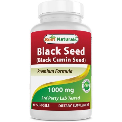 Best Naturals Black Seed Oil 1000 mg 60 Softgels