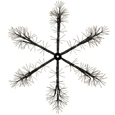 Northlight 24" LED Lighted Snowflake Christmas Decoration, Warm White Lights