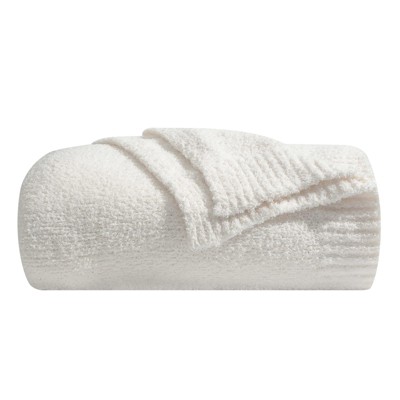 Aoibox Super Soft Fluffy Throw Blanket, Lightweight Cozy Warm Blanket for Couch, Bed, Sofa, All Season Use in Cream Color