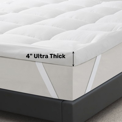 Peace Nest Ultra Loft 3" & 4" Mattress Topper, Plush Down Alternative Filling for Ultimate Comfort