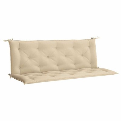 vidaXL Bench Cushion Water Repellent Outdoor Seat Cushion Pad Oxford Fabric - Beige 59.1"