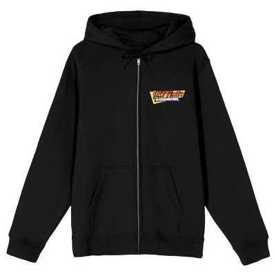Fast Times At Ridgemont High Stacy & Linda Photo Art Long Sleeve Black Adult Zip-Up Hoodie