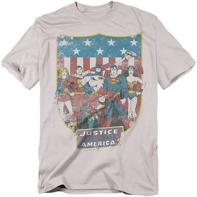 Men's Dc Jla American Shield T-Shirt