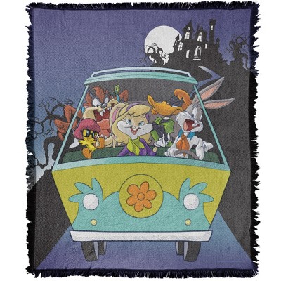 Wb 100th Looney Tunes Scooby-Doo Van Blanket 50"x60" Woven Tapestry