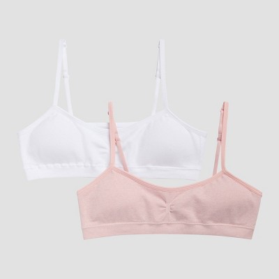 Hanes Girls' 2pk Seamless Bra