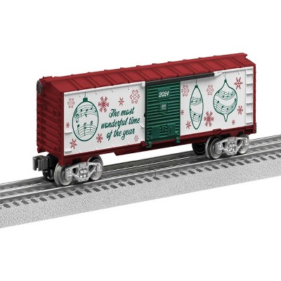 Lionel Christmas Music Boxcar Toy Vehicle: O Gauge, Plastic, 13" Depth, 5" Height, 3" Width, Non-Powered