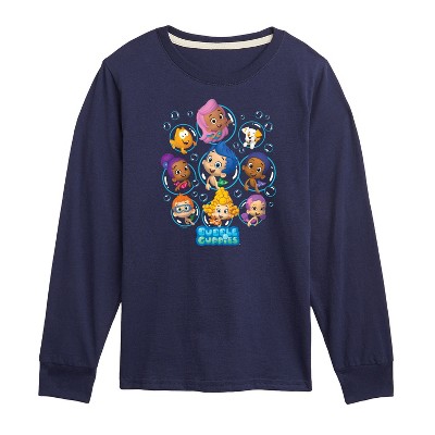 Boys' - Bubble Guppies - Bubble Grid Long Sleeve Graphic T-Shirt