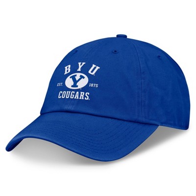 NCAA BYU Cougars Griffin Cotton Hat: Adjustable Baseball Cap, Solid Pattern