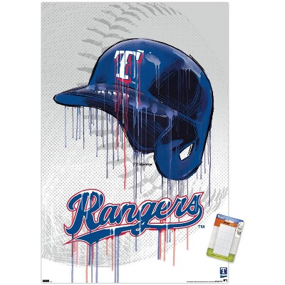 Trends International MLB Texas Rangers - Drip Helmet 22 Unframed Wall Poster Prints