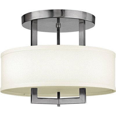 Hinkley Hampton 15" Wide Antique Nickel Ceiling Light