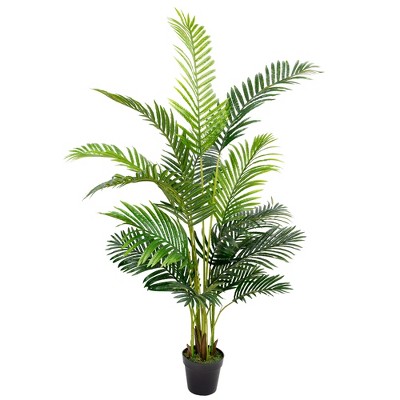 Northlight Potted Artificial Green Areca Palm Tree - 5.25'