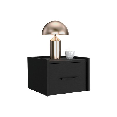 Depot E-Shop Yorktown Floating Nightstand, Space-Saving Design with Handy Drawer and Surface