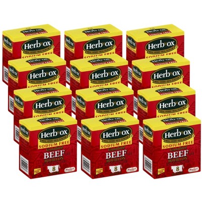 Herb-Ox Sodium Free Beef Bouillon - Case of 12/1.1oz