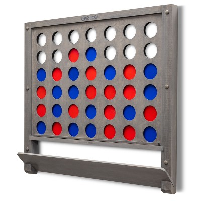 GoSports Wall Mounted Giant 4 in a Row - Jumbo Four in a Row with Coins