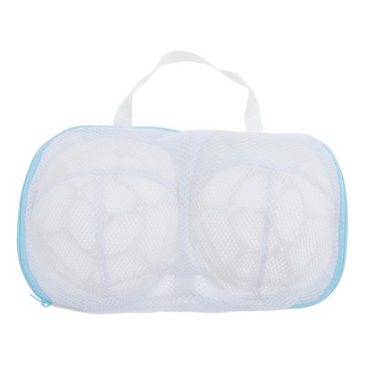 Unique Bargains Mesh  Underwear Brassiere Laundry Bags with Zipper for Washing Machine 2L