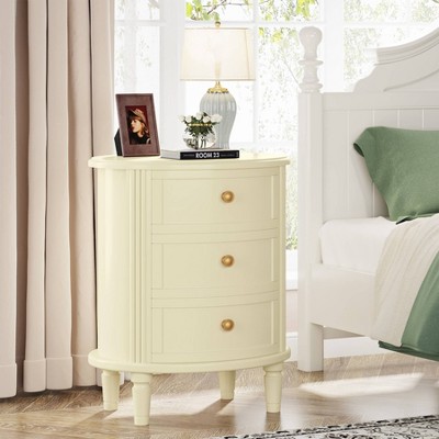 LITTLE TREE 3 Drawer Fully Assembled Nightstand White