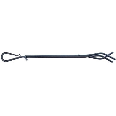 Panacea Open Hearth Black Matte Steel Fireplace Tongs