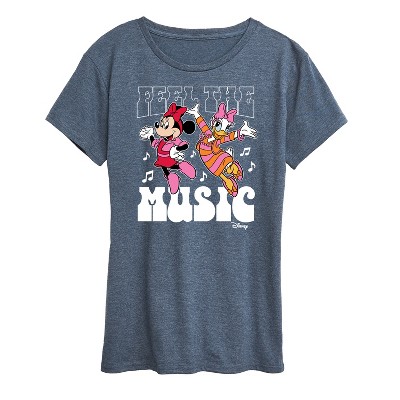Women's - Disney - Minnie Mouse and Daisy Feel The Music Short Sleeve Graphic T-Shirt