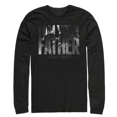 Men's Star Wars Darth Vader Space Father Long Sleeve Shirt