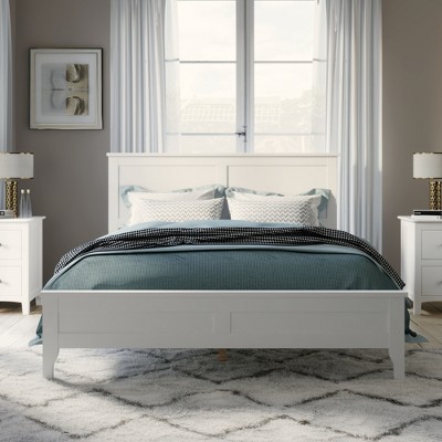 Whisen Modern Solid Wood King Platform Bed