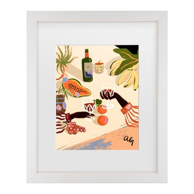 Trademark Fine Art - Arty Guava  Cheers To You Matted Framed Art