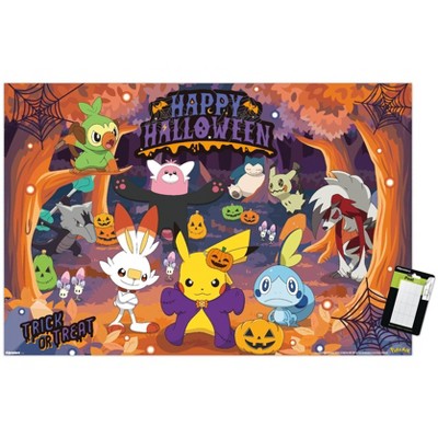 Trends International Pokémon: Halloween Forest - Group Unframed Wall Poster Prints