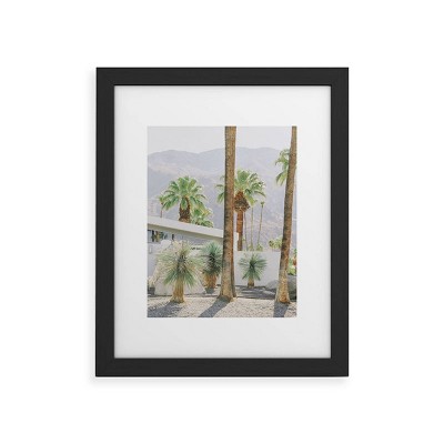 Deny Designs Dagmar Pels Palm Springs Palms Black Framed Art Print