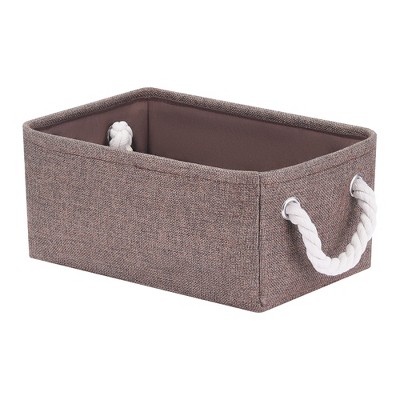 Unique Bargains Fabric Collapsible Sturdy Spacious Storage Bins 3 Pcs