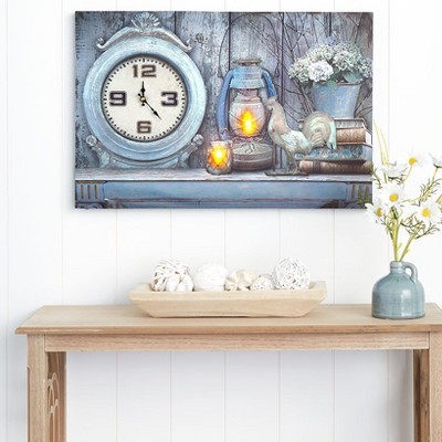 The Lakeside Collection Themed Lighted Wall Clocks - Lighthouse