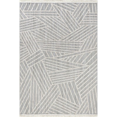 Nuloom Esmeray Modern Geometric Tasseled Indoor Area Rug