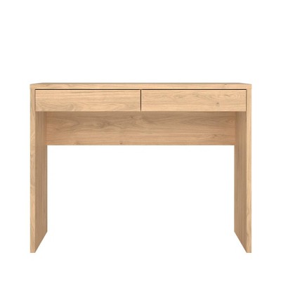 Tvilum, Wilbur Home Office Writing Desk with 2 Storage Drawer, Jackson Hickory