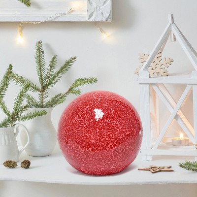 1-Light Mosaic Stone Ball Table Lamp - Simple Designs
