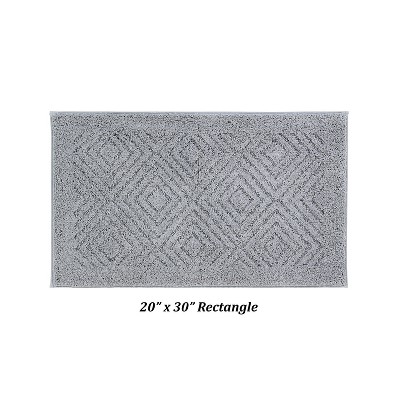 Trier Collection 100 % Cotton Diamond Pattern Tufted Bath Rug - Better Trends