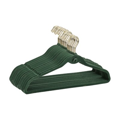 Trio Home 30PK Heavy Duty Velvet Hangers with Cascade Hook, 360 Degree Rotatable Hook