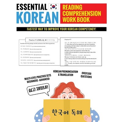 Essential Korean Reading Comprehension Workbook - by  Bridge Education (Paperback)