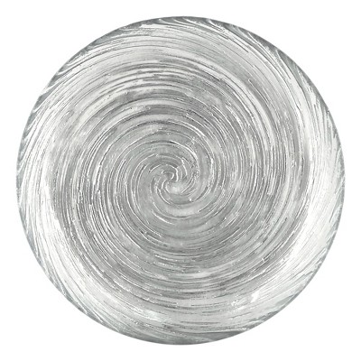 Slickblue Versatile Handmade Glass Salad Plates with Vortex Design - In Multiple Color & Set Options