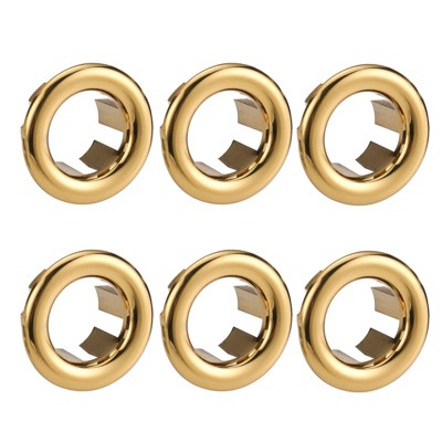 WOWOW 1.2 in. ABS Sink Basin Trim Overflow Cover Insert in Hole Round Caps in Brushed Nickel