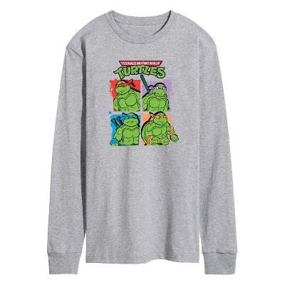 Men's - Teenage Mutant Ninja Turtles - Street Grid Long Sleeve Graphic T-Shirt