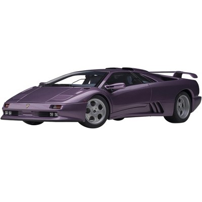 Lamborghini Diablo SE30 Jota Viola SE30 / Purple Metallic with Blue Interior 1/18 Model Car by Autoart