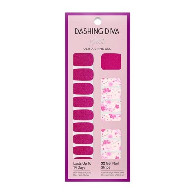 Dashing Diva Gloss Gel Nail Polish Strips - 32ct