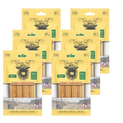 Yellow Yak Churro with Peanut Butter Soft Dog Dental Chew - Case of 6/4 oz