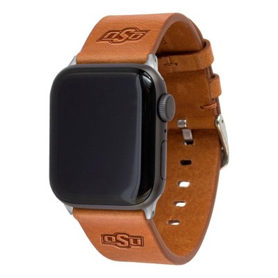 NCAA Oklahoma State Cowboys Apple Watch Compatible Leather Band 38/40/41mm - Tan