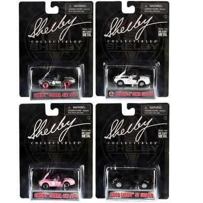"Carroll Shelby 50th Anniversary" 4 piece Set 2022 Release Q 1/64 Diecast Model Cars by Shelby Collectibles