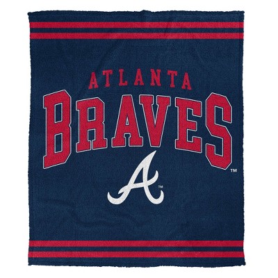 MLB Atlanta Braves Vintage Arch Cozy Knit Throw Blanket