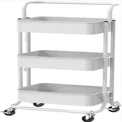 Wikineon 3 Tier Rolling Cart Utility Cart with Wheels, Rolling Storage Cart for Home Storage and Organization£¬Multifunctional Storage Shelves