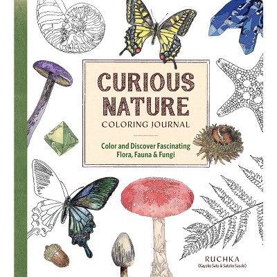 Curious Nature Coloring Journal - by  Ruchka (Paperback)