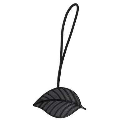 Evideco French Home Goods Magnetic Curtain Tiebacks – Leaf Design in Resin