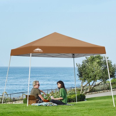 EAGLE PEAK Slant Leg Pop-up Canopy Tent Easy One Person Setup Instant Outdoor Beach Canopy Folding Portable Sports Shelter