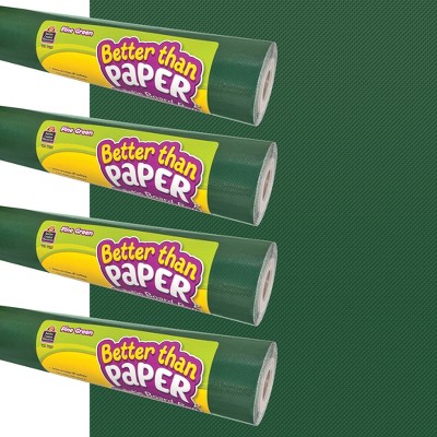 Teacher Created Resources Better Than Paper® Bulletin Board Roll, 4' x 12', Pine Green, 4-Pack