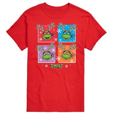 Men's - Teenage Mutant Ninja Turtles - Reindeer Turtles Short Sleeve Graphic T-Shirt